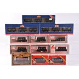 OO Gauge NCB wagons by various makers, Bachmann 37-236 three weathered mineral trucks ( 2 sets),