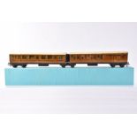 Hornby-Dublo OO Gauge Post-War 3-Rail LNER Articulated Coaches, Brake Third and all Third