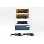 Hornby-Dublo OO Gauge 2-Rail 2218 2-6-4 Tank Engines and spare bodies 1, in original red striped