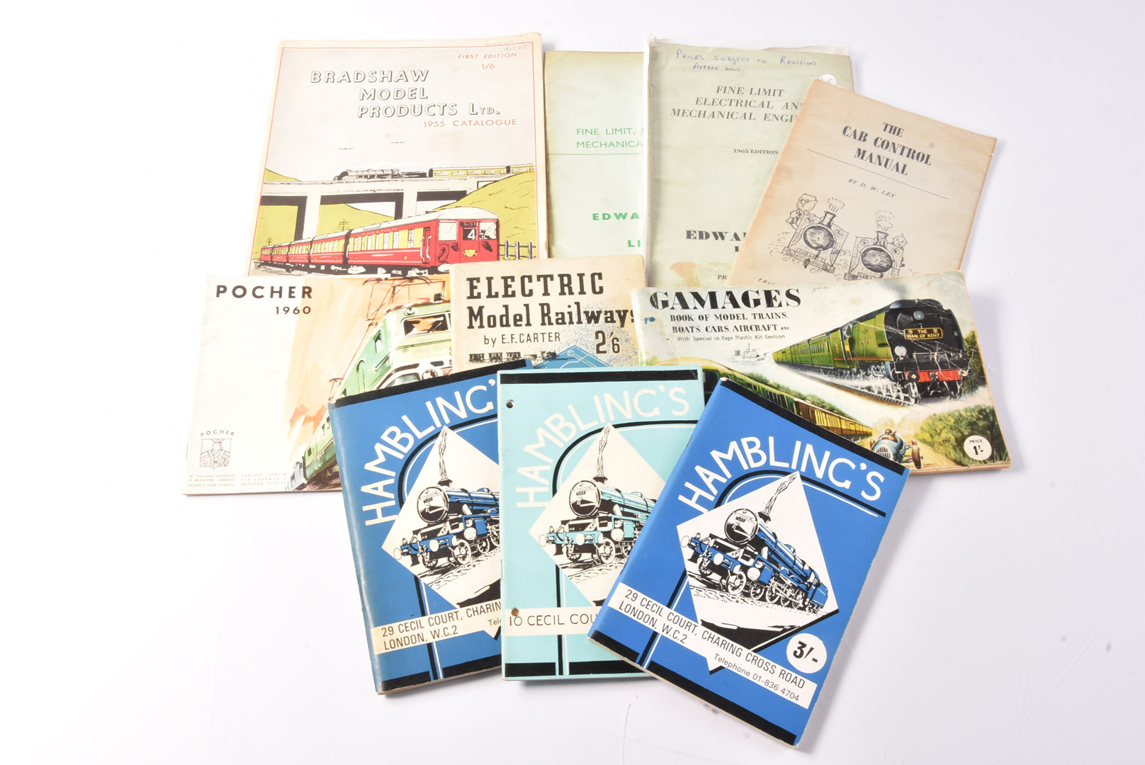 Gamages Hamblings and other OO Gauge Catalogues and books, Gamages 1957 full range of all 00