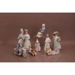 A collection of Nao and the 'Leonardo Collection' ceramic figures, -8