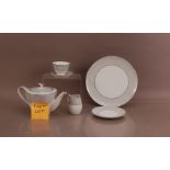 A Noritake china dinner set and coffee and tea set in the Damask Pattern, comprising 12 dinner, side