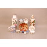 A large collection of Oriental porcelain, including two vases; one with a cover 34cm high, a Chinese