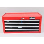 A Halfords Professional Tool Chest, four draw top chest, some surface marks and scratches, G, with