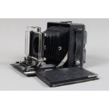 A Silar 9 x 12cm Folding Technical Camera Body, probably made by Perka or Linhof circa 1930, body G,