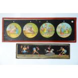 Chromolitho Toy Magic Lantern Slides, maker's including Bing, Ernst Plank, Ensign Walt Disney Mickey