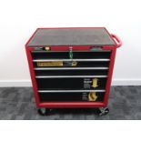 A Halfords Professional Tool Chest, five draw chest, on casters, moves smoothly, some surface