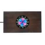 Mahogany-Mounted Magic Lantern Slides, hand-coloured rackwork chromatropes or artificial fireworks -