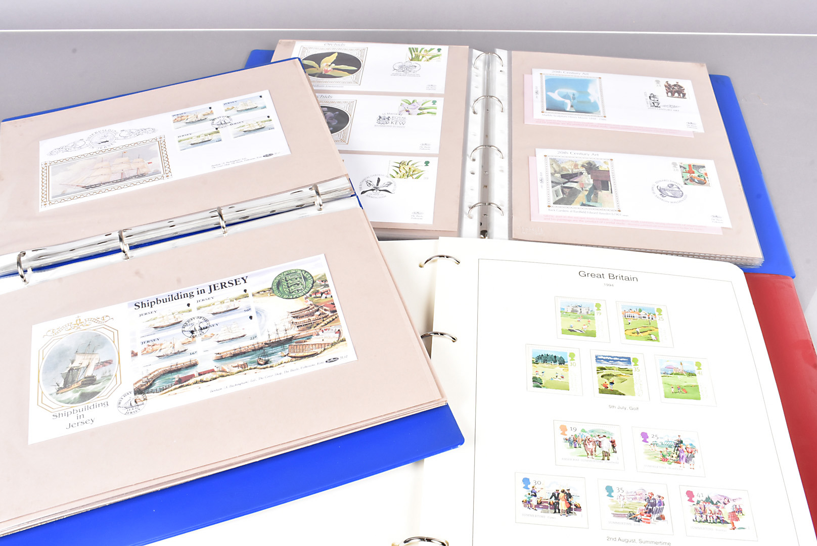 An extensive collection of British FDCs and presentation packs, including Railway, Diana Spencer,