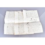 Manuscript letters and copyist's works, including loose-bound leaves, various titles including Mr