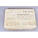 Vellum deeds indentures and conveyances, UK, mainly late 18th to early 19th Century (apx 40)