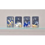 A 2005 Camel Euro Zippo lighter set, containging all four in the set, Pulse, Potion, Freedom and