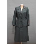 A Women' Voluntary Service Civil Defence Uniform jacket and skirt, the jacket with WVS Civil Defence