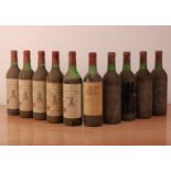 Ten bottles of 1978 vintage Bordeaux red wine, including five bottles of Chateau Latour St.