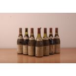 Seven bottles Crozes Hermitage 'Vignolan', selectionne P. Andre 1974, vintage Rhone red wine,