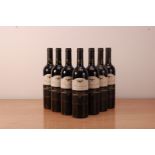 Seven bottles of Australian vintage red wine, Wolf Blass Presidents Selecton, South Australian