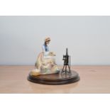 A limited edition Royal Doulton figurine from the Gentle Arts collection, Spinning', HN 2390, no.