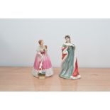 Two limited edition Royal Doulton figurines of Queen Anne and Queen Victoria, from the Queen of