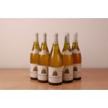 Five bottles of Savigny Les Beaune, selectionne P. Andre, vintage Burgunday white wine, comprising