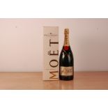 A signed magnum bottle of Moet & Chandon champagne, non-vintage in a presentation box