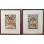 Edward Burrow (British, 19th century), Three etchings of Clifton College, one of the School House,