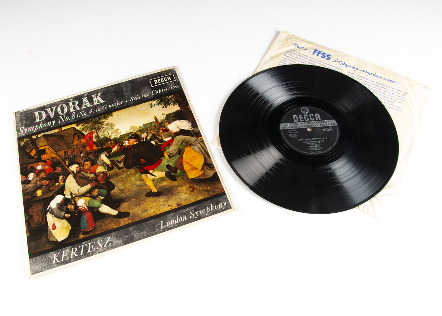 Classical LP / SXL 6044, Dvorak - Symphony No 8 in G major LP - Original UK ED 1 Stereo release 1963