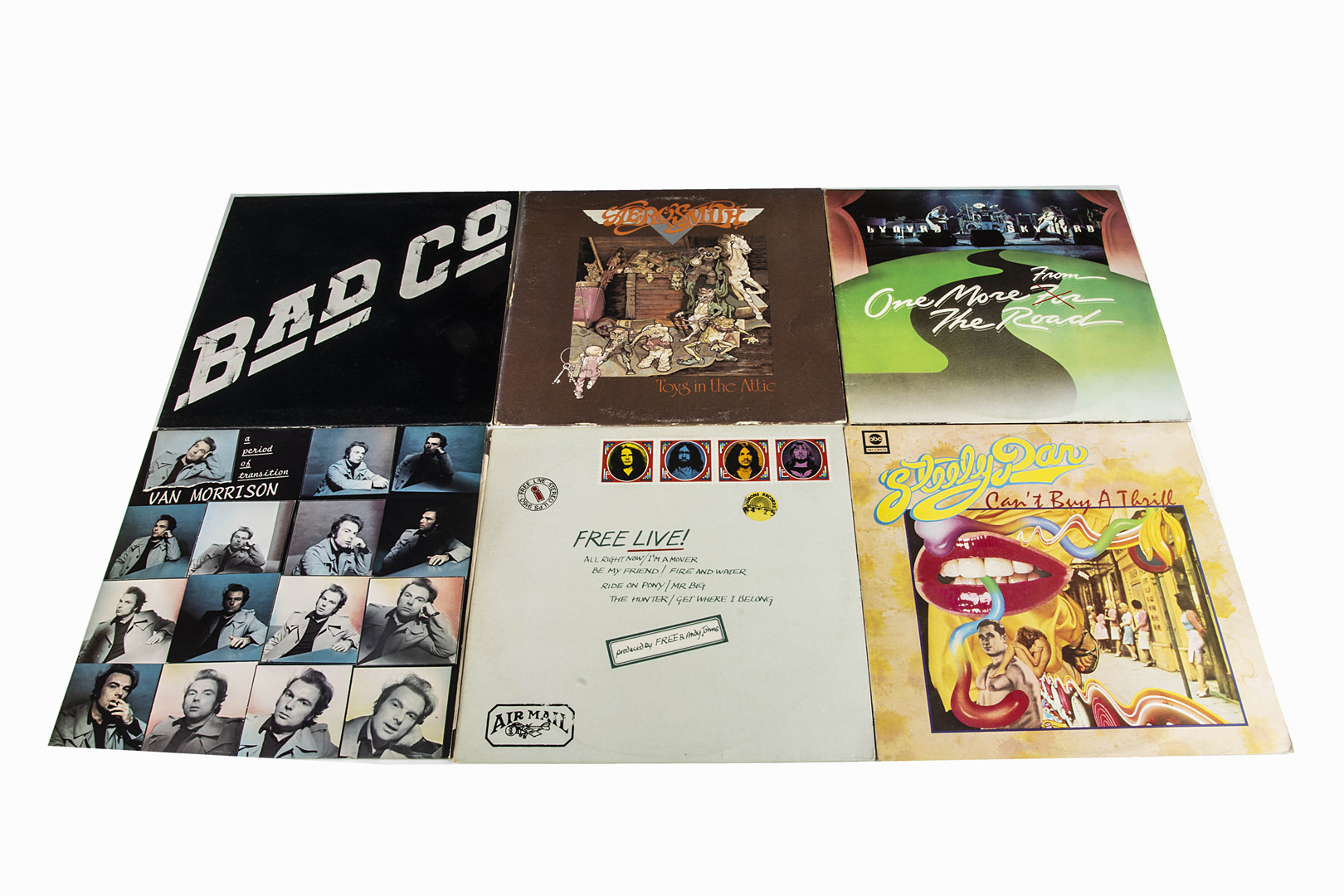 Rock LPs, approximately seventy-five albums of mainly Classic Rock with artists including Steely