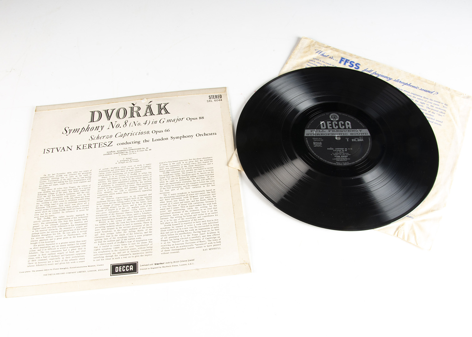 Classical LP / SXL 6044, Dvorak - Symphony No 8 in G major LP - Original UK ED 1 Stereo release 1963 - Image 2 of 2