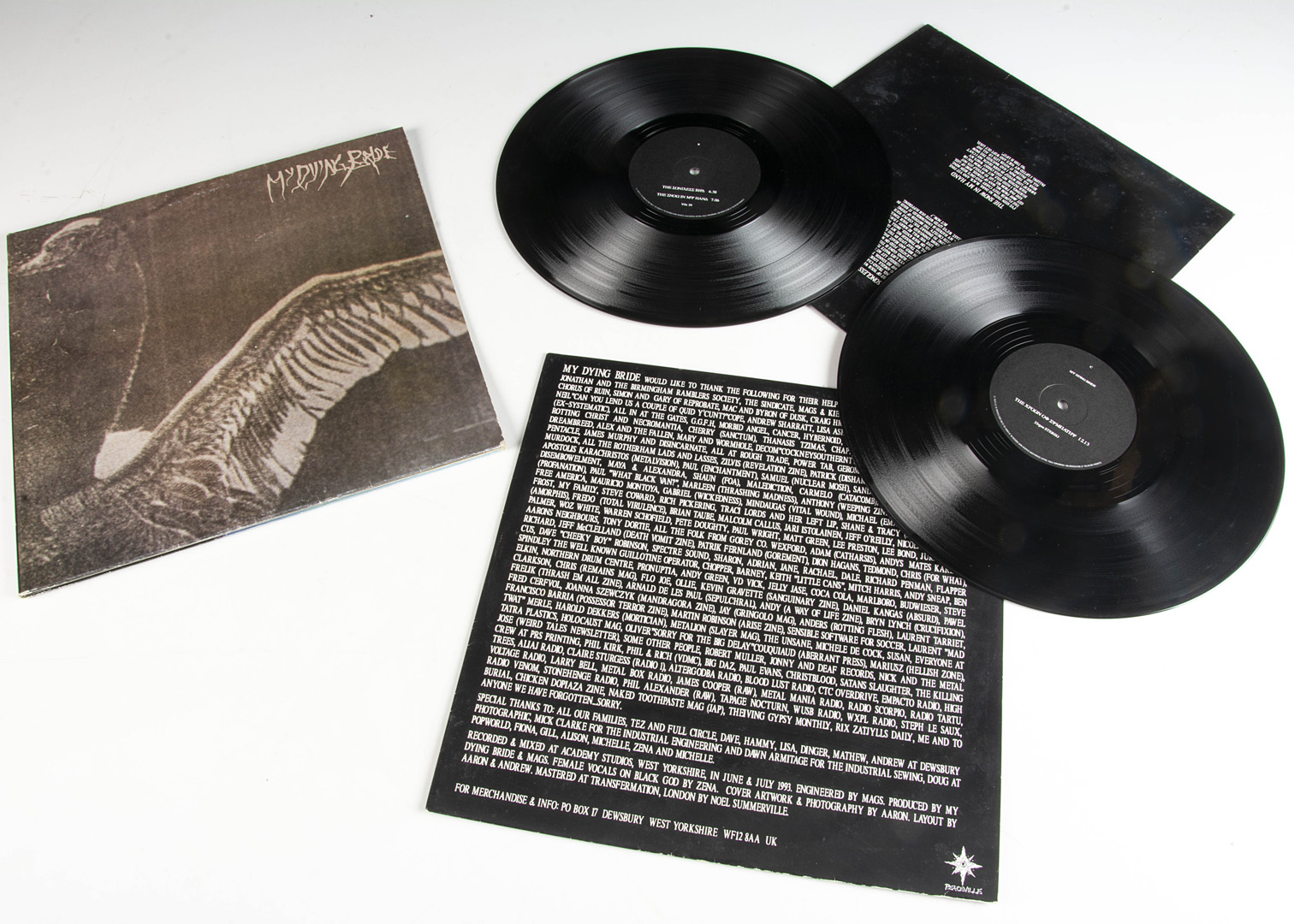 My Dying Bride LP, Turn Loose The Swans Double LP - Original UK release 1993 on Peaceville (VILE 39)