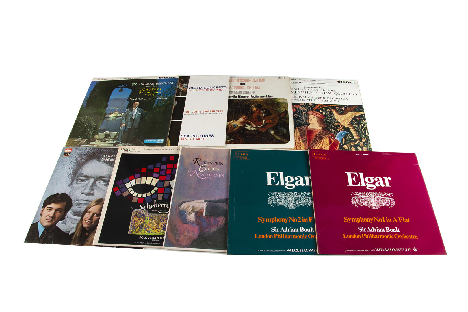 Stereo Classical LPs / Signatures, nine UK release stereo album on HMV, Decca, RCA and Lyrita with