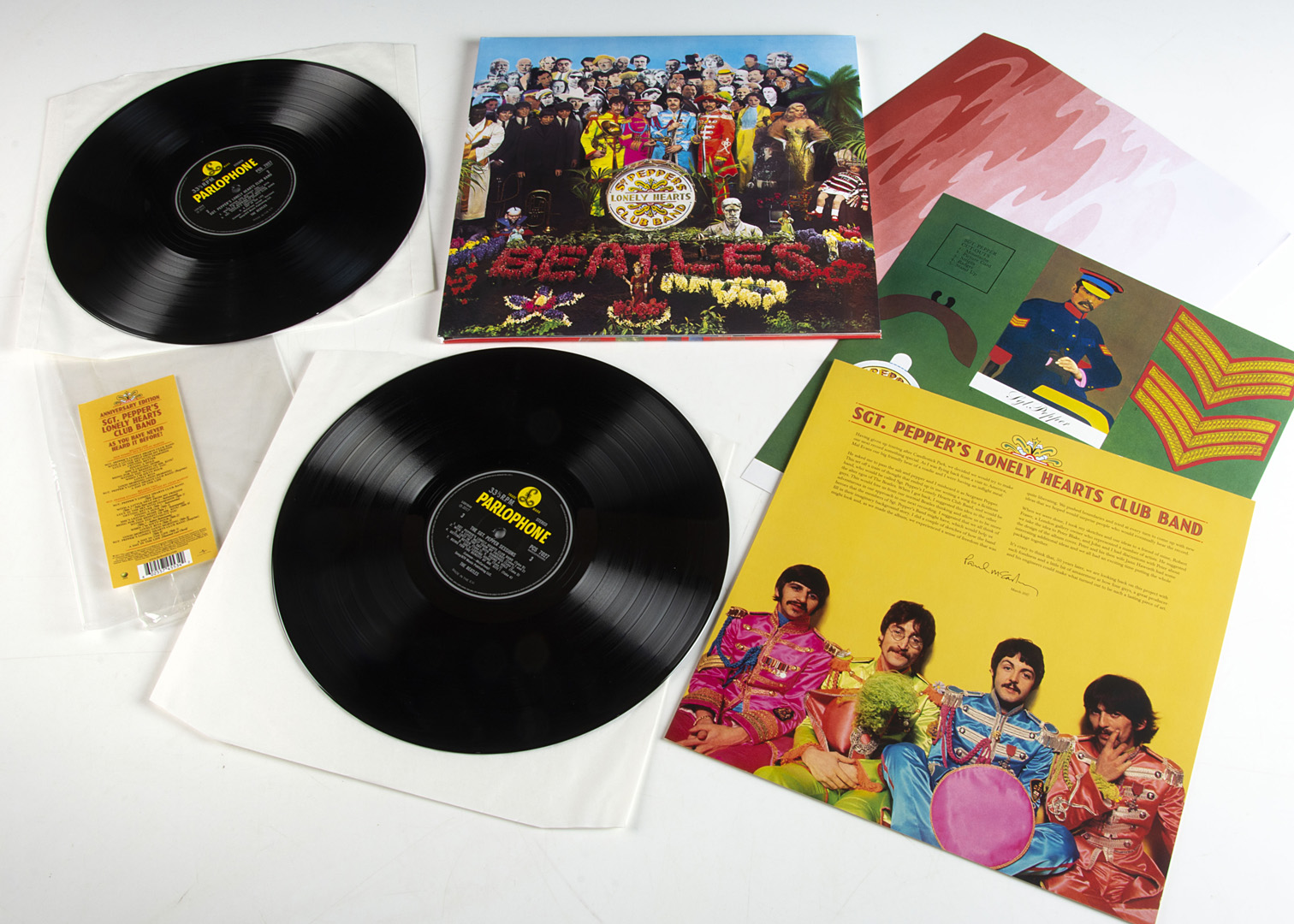 The Beatles LP, Sgt Pepper - 50th Anniversary Double Album released 2017 on Apple (60255745534) -