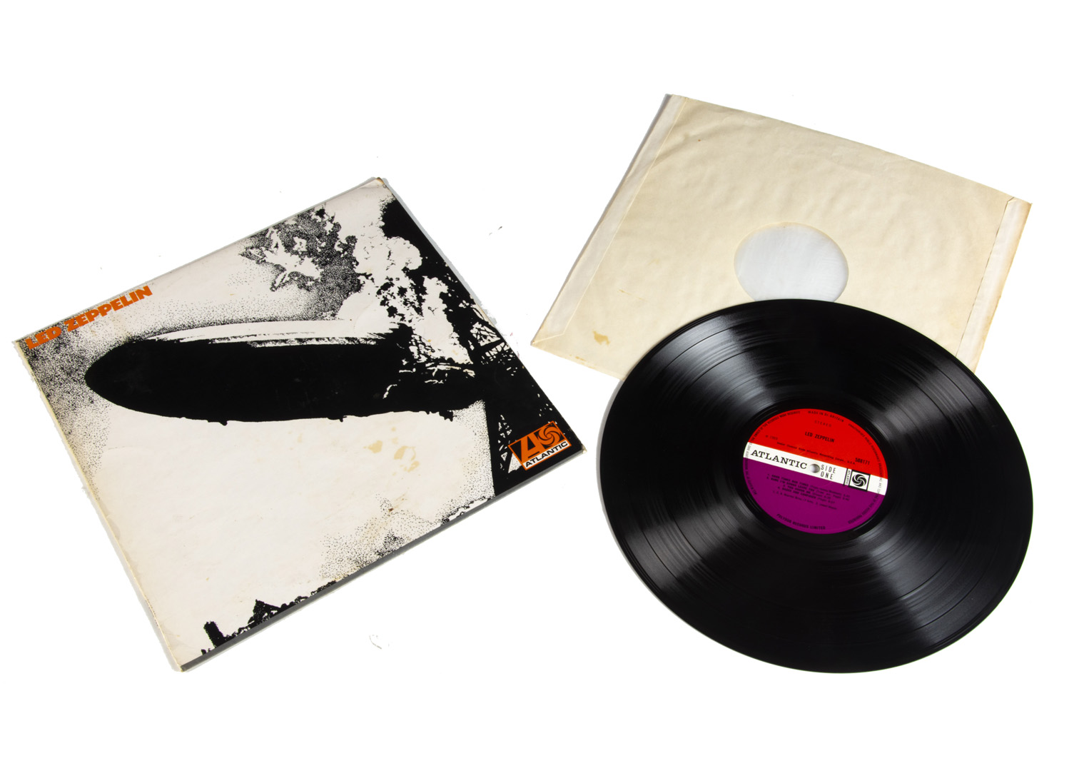 Led Zeppelin LP, Led Zeppelin LP - Original UK release 1969 on Atlantic (588171) - Fully Laminated