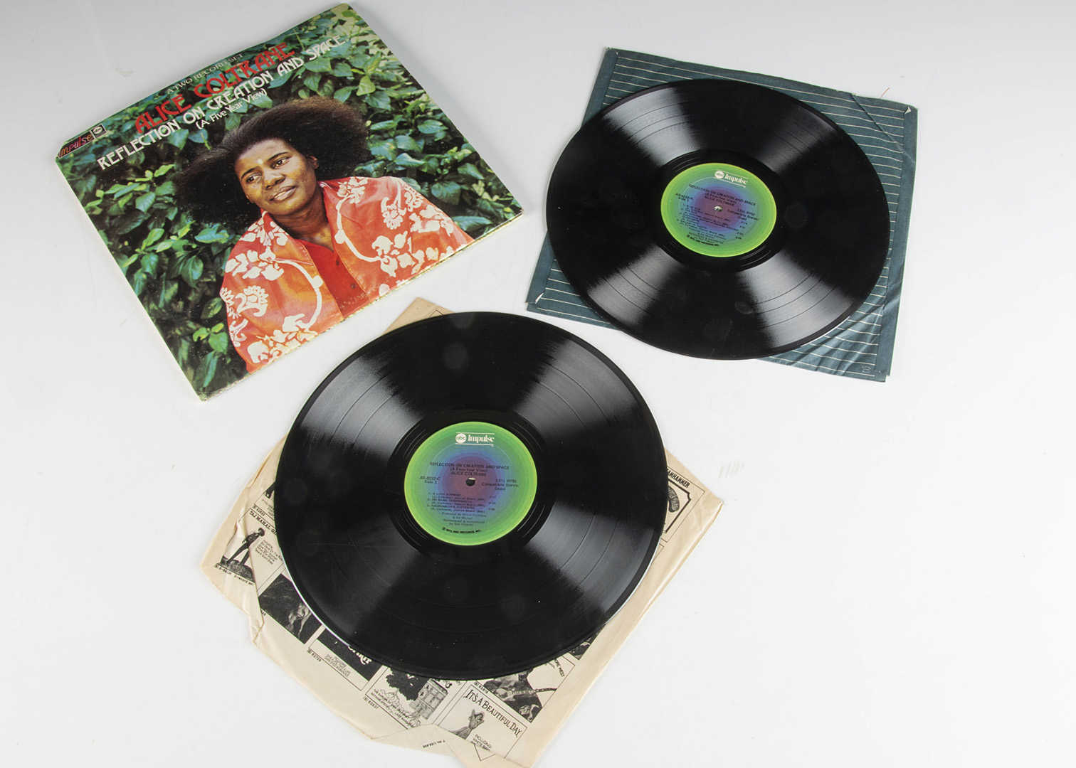 Alice Coltrane LP, Reflection of Creation and Space Double LP - Original USA stereo / Quad release
