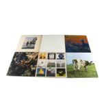 Pink Floyd LPs, six UK release albums comprising More, Obscured By Clouds, Atom Heart Mother, Wish