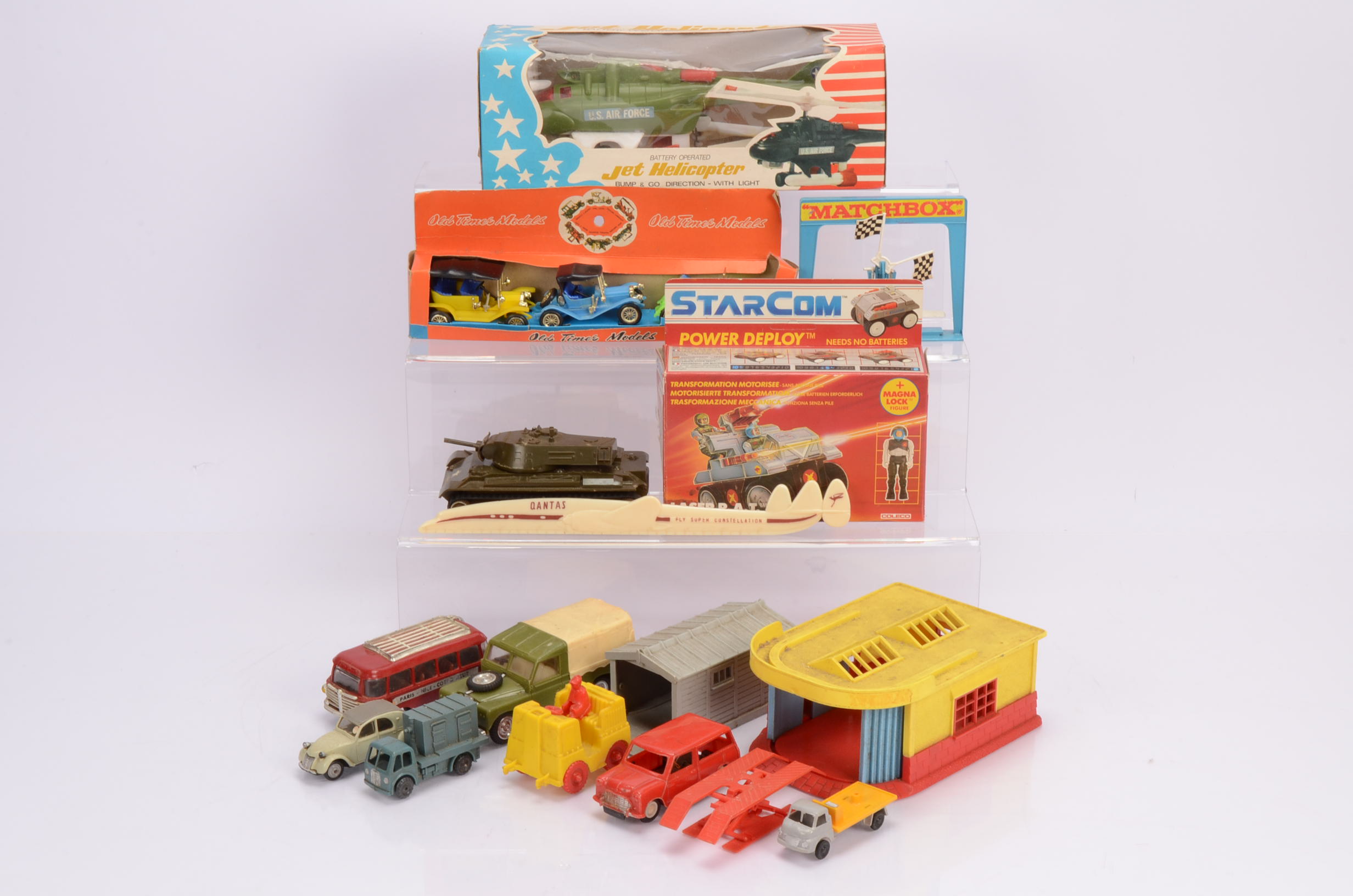 Various plastic Vehicle and Accessories 1960's and later, HK set of three Veteran Cars Matchbox