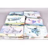 1930s and Later Military Aircraft Kits of European Manufacture, a boxed collection 1:72 scale ,