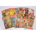 1950s Tarzan Adventure comics and 1960's Commando War Picture Library and other War Comics, Tarzan