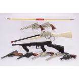 Various circa 1960's Toy Guns and Rifles, Airfix plastic Machine Gun, Lone Star Sharp Shooter