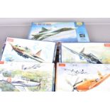 WWII and Later Mainly Military Aircraft Kits, a boxed collection, 1:72 scale examples, Zvezda 7272