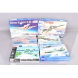 WWII and Later Mainly Military Aircraft Kits of European Manufacture, a boxed collection, 1:72