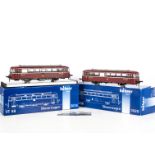 A Gauge 1 Finescale German (DB) VT98 Diesel Railbus and Trailer by Hübner, cat ref 3015,