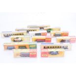 N Gauge Pullman Coaches and Goods Wagons, mainly cased Wrenn Pullman coaches 355 Cecilia (4) and