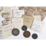 A mixed collection of World coins, some US and British examples, also some tokens and medallions,