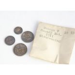 A George V four coin Maundy Money set, dated 1911, EF (4)