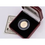 A modern Pobjoy Mint King George IV 1828 22ct Gold re-strike Sovereign, in box with certificate