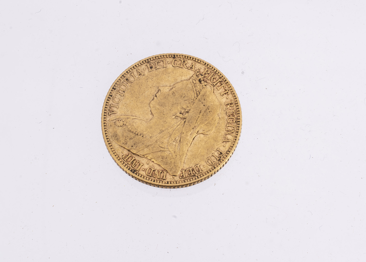 A late Victorian gold full soverign coin, dated 1900, F-VF, with Melbourne Mint mark - Image 2 of 2