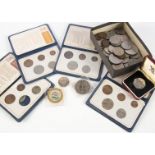 A very mixed collection of loose coins, in a large shoe box and some in packets and unchecked, needs