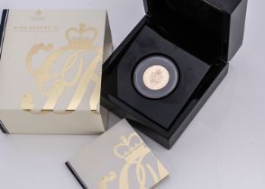 A modern The East India Company 2020 Gold Proof Sovereign Coin, celebrating Kin George III, in box