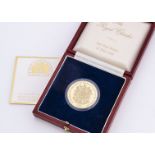 A 1981 Commemorative 22ct gold medallion, celebrating the marriage of Prince Charles and Lady