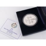 A Westminster Mint 2006 Gibralter Queen Elizabeth II 80th Birthday 5oz silver medallion, set with